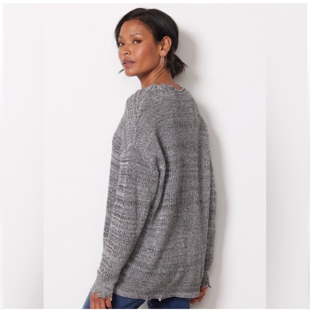 NWT Evereve Pistola Eve Distressed Sweater Size Small - Picture 2 of 6